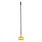 Rubbermaid Commercial 54" Mop and Broom Handles, 1" Dia, Gray/Yellow, Fiberglass FGH145000000 - alternate 3